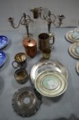 EPNS Candlesticks, Glassware, etc.