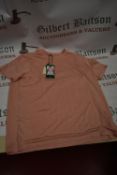 *Tahari Salmon Two Tone Pique T-Shirt Size: XL