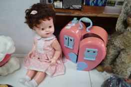 1950's Doll and Worlds Apart Blue Nose Friends Min