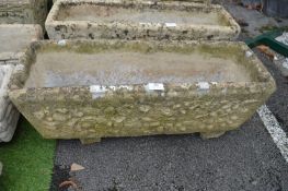 Large Concrete Garden Planter with Shell Design