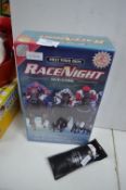 Race Night DVD Game, and a Set of Nickle Darts