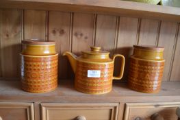 Hornsea Pottery Saffron Teapot, plus Coffee and Te