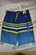 Spyder Kid’s Navy Stripped Swim Shorts Size: 11-12 years