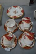 Paragon Part Tea Set Comprising Six Trios