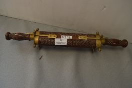 Pair of Continental Decorative Knives in Teak & Br