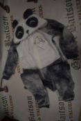 Saint Eve Youth Panda Hooded Fleece Sleeper Size: 5-6 years