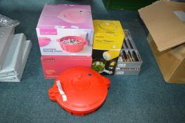 Two Lakeland Microwave Pressure Cookers, Mini Chop