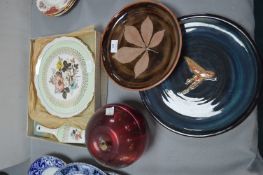 Old Foley Cake Stand and Server, Retro Ice Bucket,