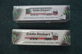 Two Eddie Stobart Scale Model Lorries - Volvo FH,