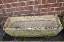 Large Concrete Garden Planter with Shell Design