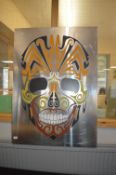 Pierced Aluminium Skull Picture