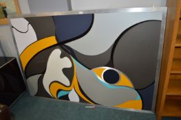 Aluminium Framed Modern Painting