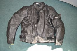 Ashman Full Leather Motorcycle Jacket with Body Ar
