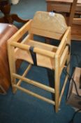 Solid Wood Highchair by Euro Bambino