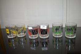 Six Vintage Whisky Tumblers