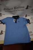 *DKNY Blue & Black Golf Polo Size: M