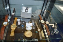 Assorted Wristwatches and a Pocket Watch