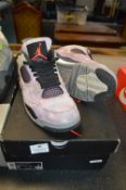 Pair of Air Jordan 4 Retro SE Trainers Size: UK 8.