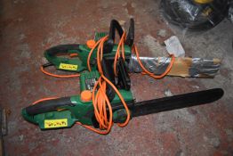 *Two Hawksmoor Electric Chainsaws (salvage)