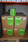 *Eight Boxes of Eight Rolls of Product QC Released Batch No. Labels