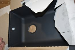 *Black Single Bowl Sink 860x500mm