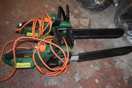 *Two Hawksmoor Electric Chainsaws (salvage)