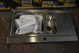 *Stainless Steel 1&½ Bowl Sink