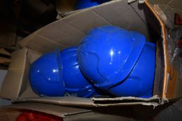 *Box of Blue Hardhats
