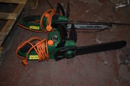 *Two Hawksmoor Electric Chainsaws (salvage)