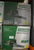 *Two Hawksmoor Electric Chainsaws (salvage)
