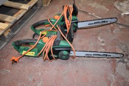 *Two Hawksmoor Electric Chainsaws (salvage)