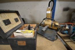 Grinder with Assorted Grinding and Sanding Discs