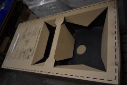 *Black One and a Half Bowl Kitchen Sink 1000x500mm