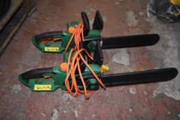 *Two Hawksmoor Electric Chainsaws (salvage)