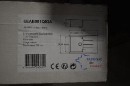 *White Single Bowl Sink 810x500mm