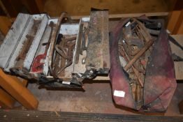 Toolbox with Contents and a Toolbag with Contents