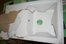 *White Single Bowl Sink 810x500mm