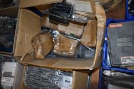 *Box of Assorted Bolts and Chargers
