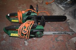 *Two Hawksmoor Electric Chainsaws (salvage)
