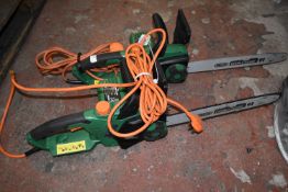 *Two Hawksmoor Electric Chainsaws (salvage)