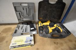 Two Einhell Bavaria Drills, 41pc Screwdriver Bits & Socket Set, and a Richmond Cordless Drill