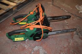 *Two Hawksmoor Electric Chainsaws (salvage)