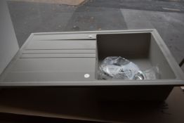 *Gran Master Light Beige Single Sink with Drainer 860x500mm