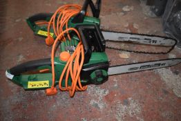 *Two Hawksmoor Electric Chainsaws (salvage)