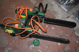*Two Hawksmoor Electric Chainsaws (salvage)