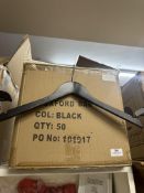 *Box of Black Coat Hangers