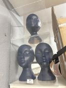 *Two Plastic Cubes and Three Polystyrene Heads