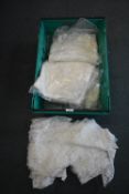 *Four Packs of Ivory Lace Fabric