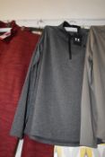 *Under Armour Men’s Grey Half Zip Top Size: M
