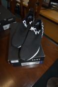 *Pair of DKNY Ashton Black Slip Shoes Size: 4.5
